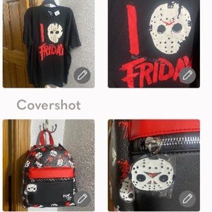 Jason Friday 13th Bag/Keychain & Mask Tee I🖤Friday 2X
